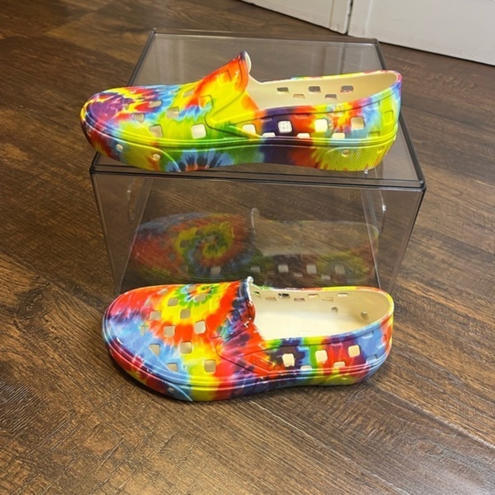 Vans Girls Slip-On TRK Tie Dye Water Shoes Size Girls 4 Multicolor
